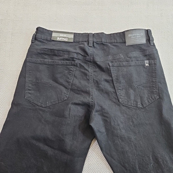 Buffalo David Bitton Ash Jeans Men's Size W36 L32 Black Slim Fit NWT Classic - Picture 7 of 15